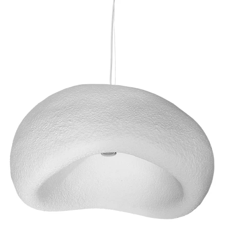 Lampa wisząca ROSTIA 70cm E27 biała struktura 1367 - Decorativi